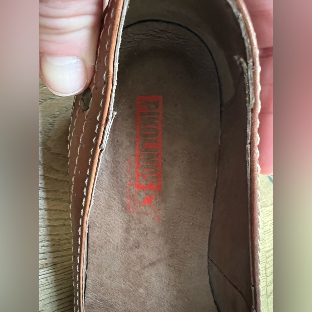Pikolinos gorgeous brown leather low heeled women’s shoes in size 6.5 - Picture 13 of 15